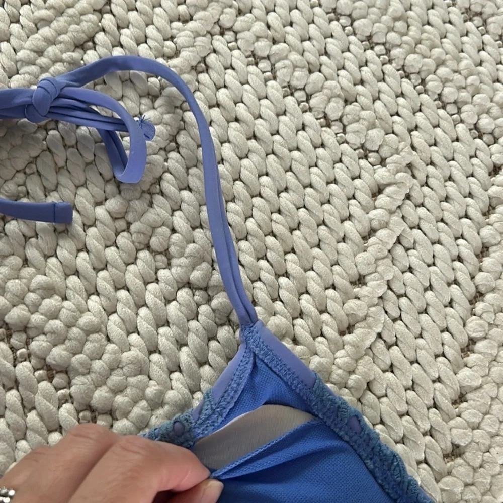 Periwinkle Crochet Lace Triangle Bikini Top | Triangle Bikini Top | Lace